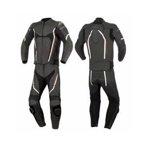 Combinaison en cuir de moto de haute qualité, coupe-vent, grande taille, nouvelle conception personnalisée, ensembles uniformes, vêtements de course automobile, prix de gros - Product Image 2