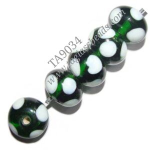 Vente en gros de perles de verre de Murano blanc opaque multicolore de 12 mm cristaux en forme de tuyau de mode pour la fabrication de bijoux - Product Image 6