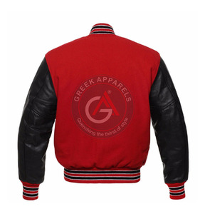 Hot Selling Custom Cool Style Fleece Winter Lettermen Jackets Baseball Leather letterman Jackets for Men Best Selling - Product Image 5