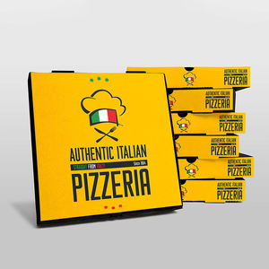 Pizza isolée haut de gamme personnalisée Steak Côtelette de porc Boîte à pizza d'expédition ondulée Carton d'aliments surgelés étanche - Product Image 1