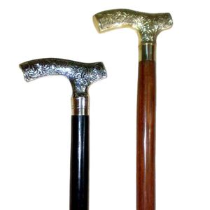 Bâton de marche en bois avec poignées de derby en laiton/cannes de marche en bois avec poignée de derby en laiton fait à la main - Product Image 1