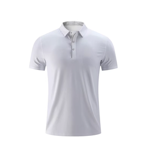 Polo à manches courtes bleu marine DEZE Sports Quality pour homme, col contrasté, tissu respirant, idéal pour le golf, les sports et les occasions décontractées - Product Image 4