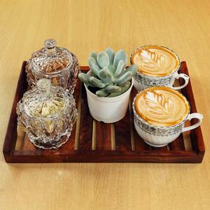 Bandeja de Servicio de Lujo con Diseño Elegante Hecho a Mano para Cenas, Eventos, Decoración del Hogar, Restaurantes y Ocasiones Especiales - Product Image 3