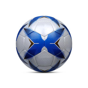 Balón de fútbol de PVC de tamaño oficial, fútbol de entrenamiento de calidad con impresión de logotipo personalizado para uso en partidos deportivos - Product Image 3