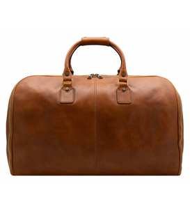 Sac de voyage unisexe avec logo personnalisé Weekende sac de sport fermeture à glissière en cuir de vache pleine fleur sac cosmétique de mode d'usine OEM pour - Product Image 2