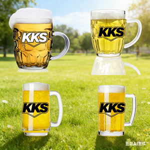 Verres à bière transparents en gros de 450 ml, 500 ml, 600 ml, 1 L avec logo personnalisé pour soutenir les campagnes marketing de bière - Product Image 6