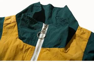 Chaquetas Impermeables y Cortavientos Personalizadas OEM para Hombre, Chaqueta Cortavientos con Cuello Alto y Colores Contrastantes para Hombre - Product Image 3