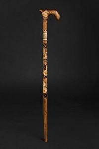 Bastón de senderismo de madera barnizado de 122cm popular diseño único personalizado de fábrica - Product Image 5