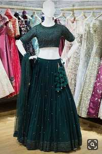 ชุดออกงานปาร์ตี้สำหรับนักออกแบบ georgette gequnce - Product Image 4