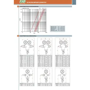 Filtre de système Far 3943 à haut débit, 1/2 pouce, en acier inoxydable chromé, avec raccords mâle-mâle et manomètre - Product Image 6