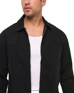 แจ็กเก็ตทำงานวินเทจแบบรูดซิปสไตล์ทางการใหม่2025ผ้าใบแคนวาสปกพับลงสำหรับฤดูหนาว - Product Image 4