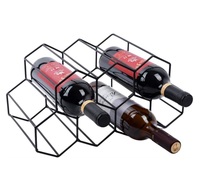 Support décoratif pour vin et bière, support pour bouteilles de vin, plaqué noir et Or, décoratif, à la maison, livraison gratuite