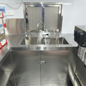 Remorque alimentaire mobile en acier inoxydable pour la vente de snacks, entièrement équipée avec cuisine extérieure et homologation DOT - Product Image 6