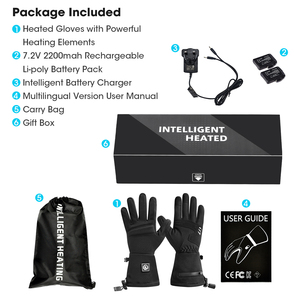 Gants chauffants pour le cyclisme, la moto, les sports d'hiver, respirants, fins, imperméables, à batterie électrique, SAVIOR - Product Image 6