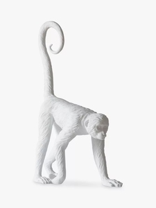 Sculpture de singe blanc massif pièce maîtresse décorative intérieure Figurine d'argent massif de vente chaude Statue de pelouse de jardin décorative - Product Image 2