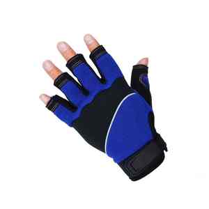Gants de travail tactiques sans doigts pour mécaniciens Gants de sécurité respirants antidérapants pour protéger les mains - Product Image 6