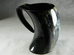 CULTURE CORNE À BOIRE TASSE VIKING DRINKING Tankard Fabriqué en Inde Corne à boire naturelle pour l'occasion de Noël - Product Image 3