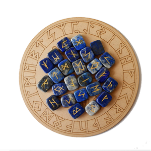 Bán Buôn Phong Thủy Phong Cách Tự Nhiên Lapis Lazuli Cube <span class=keywords><strong>Rune</strong></span> <span class=keywords><strong>Set</strong></span> Khắc Khắc Tinh Thể Đá Quý Khoáng Sản Chữa Bệnh Đá - Product Image 2