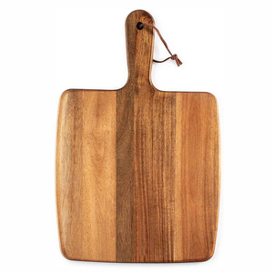 Tabla de Cortar de Madera de Acacia con Mango - Diseño Moderno, Apta para Lavavajillas, Forma Rectangular para Servir Charcutería, Queso, Verduras y Frutas - Product Image 4