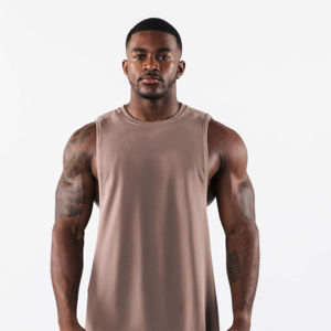 Men's Plain Blank <b>Muscle</b> Gym <b>Vest</b> Stringer Bodybuilding Tank Top Quick Dry Fitness Sports Tank Top for Men - Product Image 1