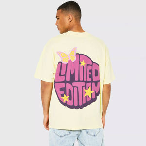 Camiseta de manga corta para hombre, ropa de gimnasio con estampado de algodón 100% personalizado, transpirable, de secado rápido, con tejido de punto ligero - Product Image 2