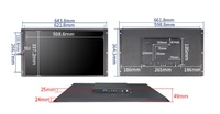 Nuevo Monitor de Pantalla Táctil Capacitiva de 27 Pulgadas, 3840*2160 4K, Marco Abierto Integrado, Montaje en Panel, Color Negro, Interfaz D-SUB, Precio de Fábrica
