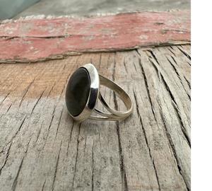 Élégante bague en argent Sterling 925 massif pour femmes faite à la main Style Vintage Labradorite bijoux en pierres précieuses symbole religieux chrétien - Product Image 3