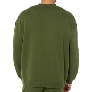 เสื้อสเวตเชิ้ตยูนิเซ็กซ์ 100% โพลีเอสเตอร์ สีเขียวมะกอก คอกลม ลายพื้นเรียบ พิมพ์ลายดิจิทัล โลโก้ด้านหน้า กันยับ น้ำหนัก 300 กรัม สไตล์ลำลอง - Product Image 5