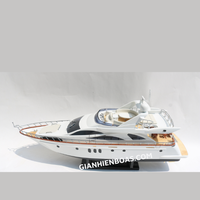 MODÈLE DE YACHT MODERNE AZIMUT 80 PRÊT POUR LE RADIO-CONTRÔLE / BATEAUX MODÈLE ARTISANAL / MODÈLE DE YACHT MODERNE