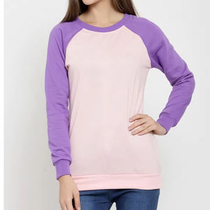 Sweat à capuche à séchage rapide 100% coton pour femmes les plus vendues de l'usine directe hiver utilisation en extérieur couleurs personnalisées tailles Design sans capuche - Product Image 5