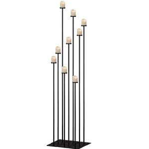 Bougies Design attrayant Stand Attrayant Noir Durable Métallique Bougeoirs Hauteur Personnalisée Vente Chaude Bougeoir - Product Image 1