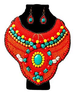 Collier de broderie en coquillage cauri fait main avec perles de verre Accessoire de mode tendance de luxe pour les fêtes de filles - Product Image 4