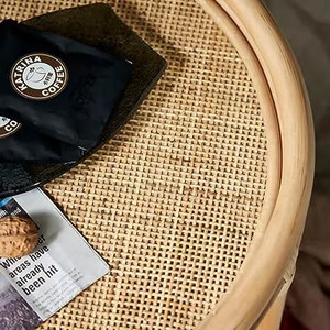 Thiết kế mới! Bàn trà mây đan phòng khách hộ gia đình Bàn tròn ban công giải trí hai lớp lưu trữ Bàn bên - Product Image 3