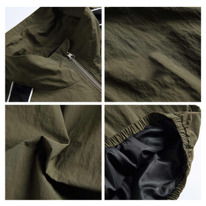 Nuevo diseño personalizado cortavientos trabajo media cremallera multi bolsillo gabardina alta calidad delgada larga prendas de vestir exteriores - Product Image 6