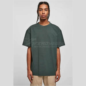 T-shirts tricotés 100% coton pour hommes Vente en gros de t-shirts de haute qualité avec logo personnalisé vintage délavés à l'acide surdimensionnés 100% coton - Product Image 1