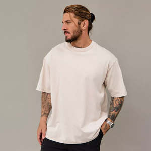 Ropa Urbana para Hombre de Alta Calidad con Logotipo Personalizado, Tejido de Punto Liso Teñido, Estilo Vintage, Corte Regular, 100% Algodón, Secado Rápido, Transpirable, Talla Grande - Product Image 3