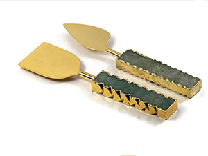 Cuchillo de piedra Natural de jaspe verde, juego de piedra de cristal de primera calidad, ágata, pedido a granel - Product Image 3