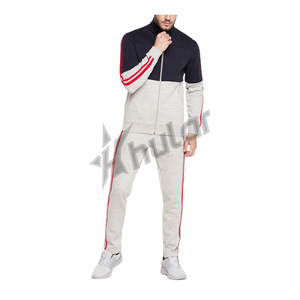 Conjunto de chándal y sudadera de poliéster para hombre de tela suave deportiva de alta calidad OEM, chándales de 2 piezas para correr para hombre - Product Image 1