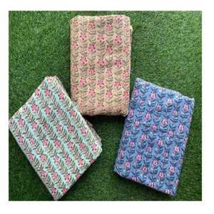 ชุดเดรสผ้าฝ้ายอินเดียพิมพ์ลายดอกไม้น้ำหนักเบาเป็นมิตรต่อสิ่งแวดล้อม - Product Image 1