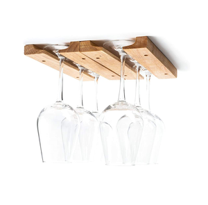 Porte-verre en bois de forme et de taille personnalisées de la plus haute qualité porte-verre à vin de conception tendance au prix de grossiste - Product Image 1