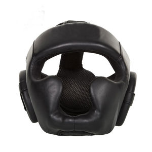 Protector de cabeza de luchador profesional duradero, cuero hecho a medida, servicio OEM, ropa de lucha, protección de entrenamiento de boxeo, protectores de cabeza - Product Image 4