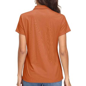 Polos de manga corta de excelente calidad con impresión personalizada y tamaño elegante, superventas para mujer - Product Image 2