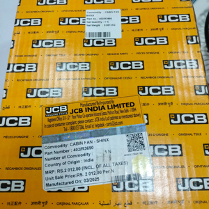 VENTILATEUR DE CABINE JCB GENUINE 9 POUCES - Product Image 1