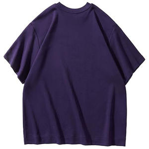 Oem/odm เสื้อยืดผ้าฝ้าย100% ขนาดใหญ่เปิดไหล่ตกขนาดพลัสไซส์พิมพ์ลายได้ตามต้องการ - Product Image 2