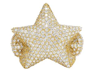 Anillo de moda de estilo Hip Hop con diamantes de moissanita redondos de plata esterlina S925 para hombres - Product Image 2