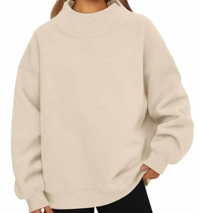 Pull à capuche vierge pour femmes Vente en gros personnalisé Épaule tombante - Product Image 5