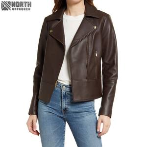 2025 Customized Women's Leather Jackets High Heated Regular Winter Knitted Best Wholesale Price Dyed Fabric <b>Polyester</b> <b>Filling</b> - Product Image 6