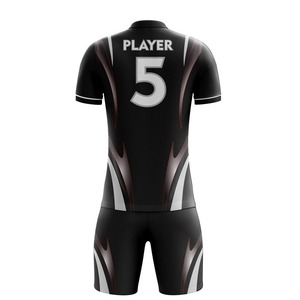 Vente chaude de haute qualité Kits de maillot de football classique personnalisé pour garçons Maillot d'uniforme de football à rayures de haute qualité - Product Image 2