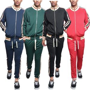 ชุดกีฬาผ้าฝ้ายโพลีเอสเตอร์ผ้าฟลีซของผู้ชาย2 in 1ชุดกีฬาผ้าคอตตอนผ้าโพลีเอสเตอร์สีพื้นดีไซน์ใหม่ล่าสุด - Product Image 1