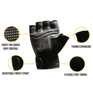 Factory Hot Sale High Quality Leather Heavy Duty Breathable Non-Slip <b>Weight</b> Lifting <b>Gloves</b> New Design for Gym Sports OEM Service - Product Image 6